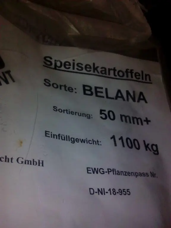 SZPI zjistila 26 tun brambor s klamavě označenou odrůdou z Německa