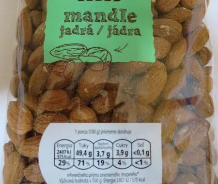 Nebezpečný výrobek: TESCO mandle Jádra 200g mandle