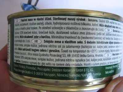 Oznámenie o zistení nevyhovujúceho výrobku – Bravčové mäso v konzerve