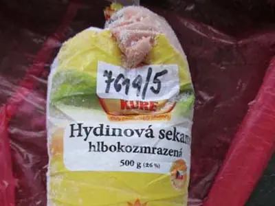 Hydinová sekaná hlbokozmrazená-mäsový prípravok