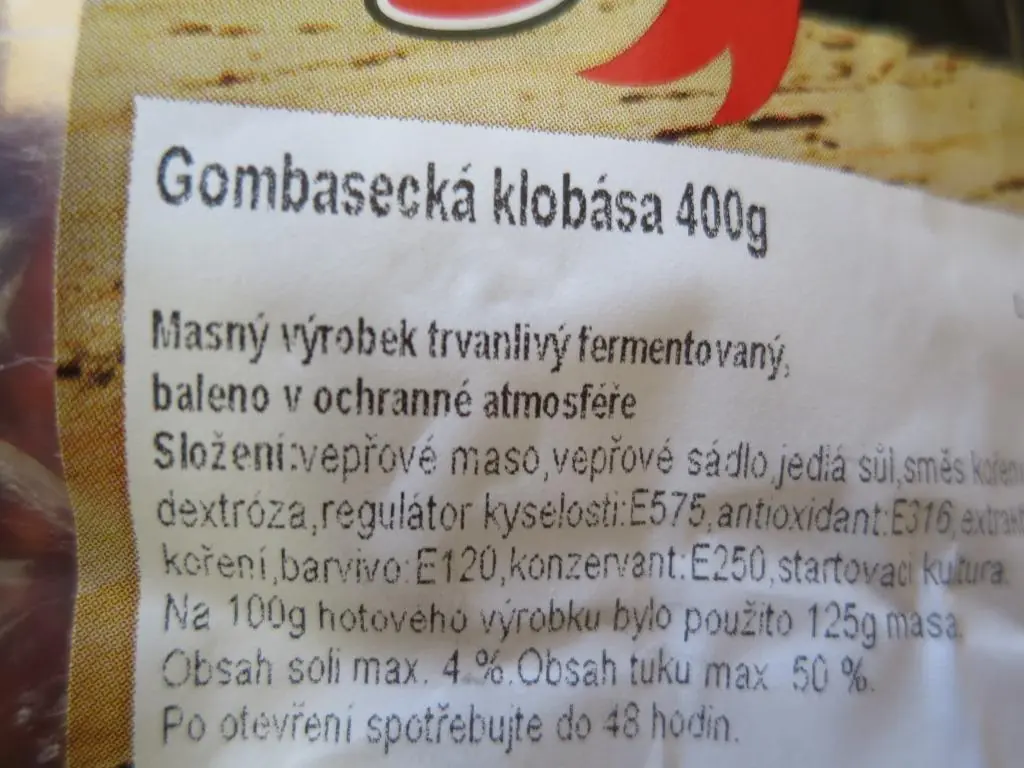 Penny Market prodával dovozovou klobásu s nižším obsahem masa
