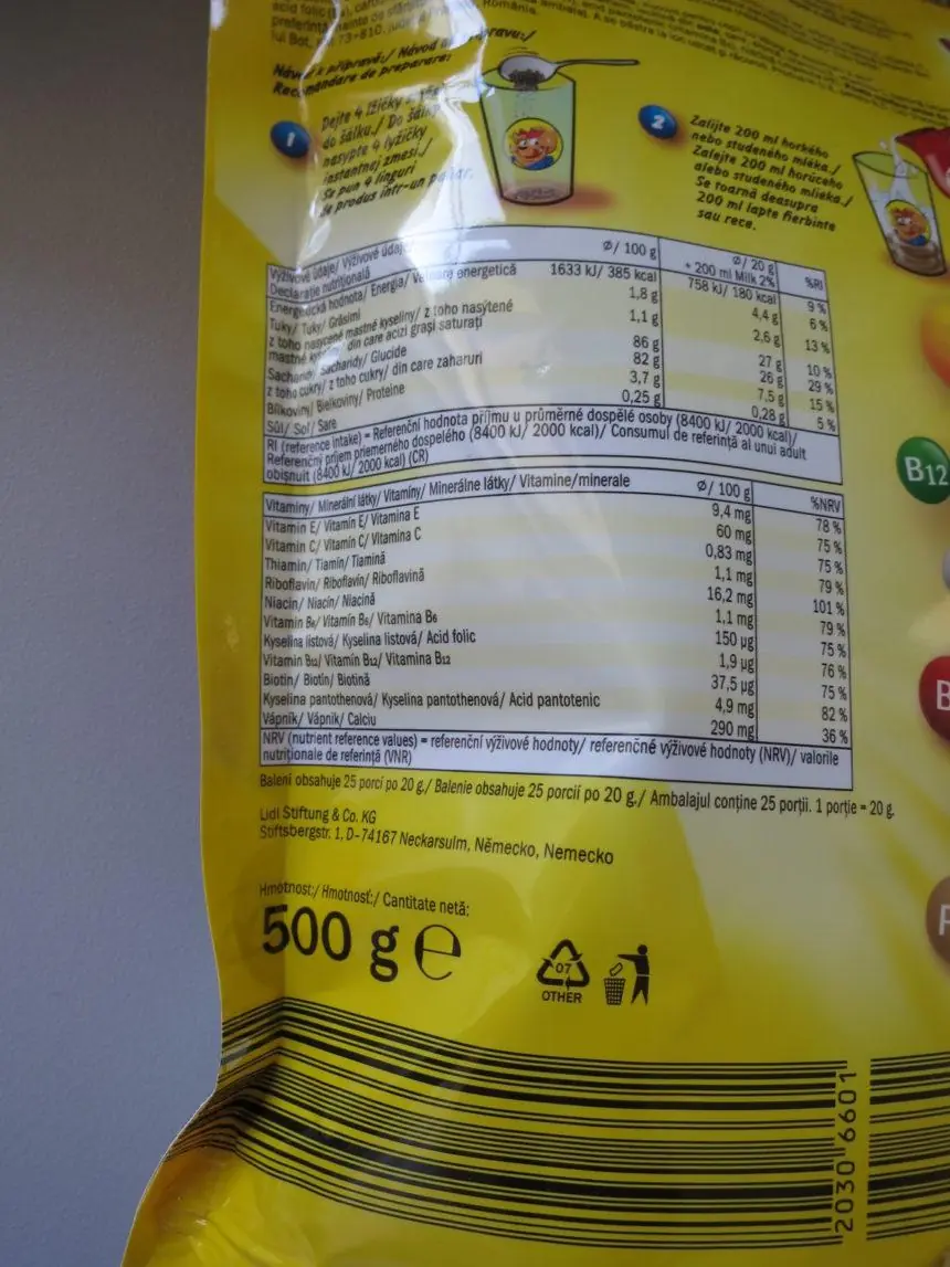 SZPI varuje před instantním kakaem s nedeklarovaným alergenem